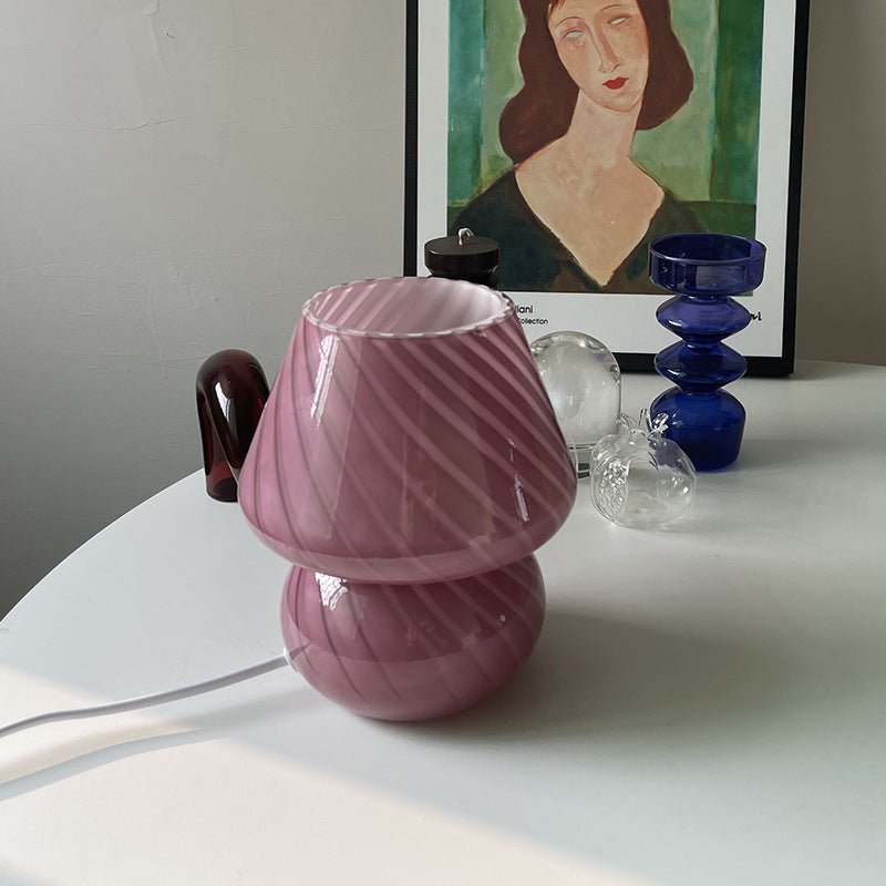 Retro Glass Bedside Table Lamp - Bedroom - Home2luxury