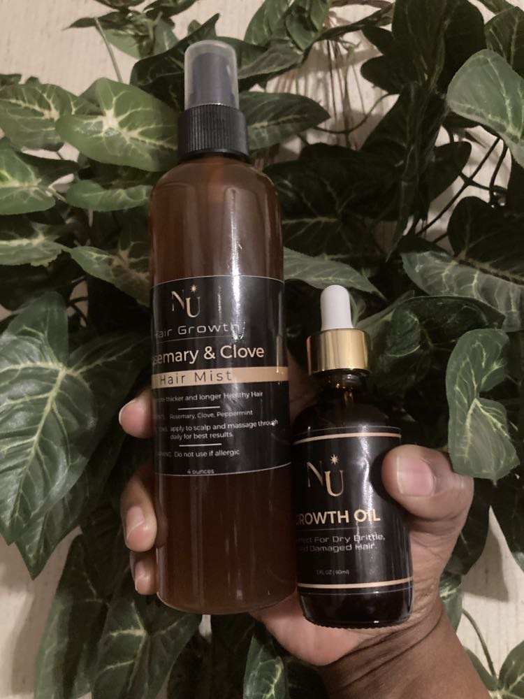 Rosemary & Clove Hair Mist and Nu Hair Growth Oil