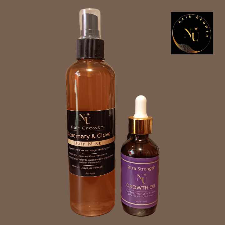 Rosemary & Clove Hair Mist and Nu Hair Growth Oil