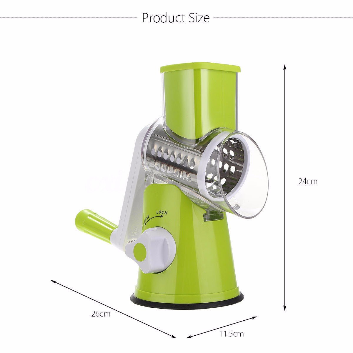 Round Mandoline Slicer - Grater & Julienne Cutter - Home2luxury 