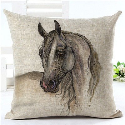 Horse pattern pillow pillowcase - Home2luxury 