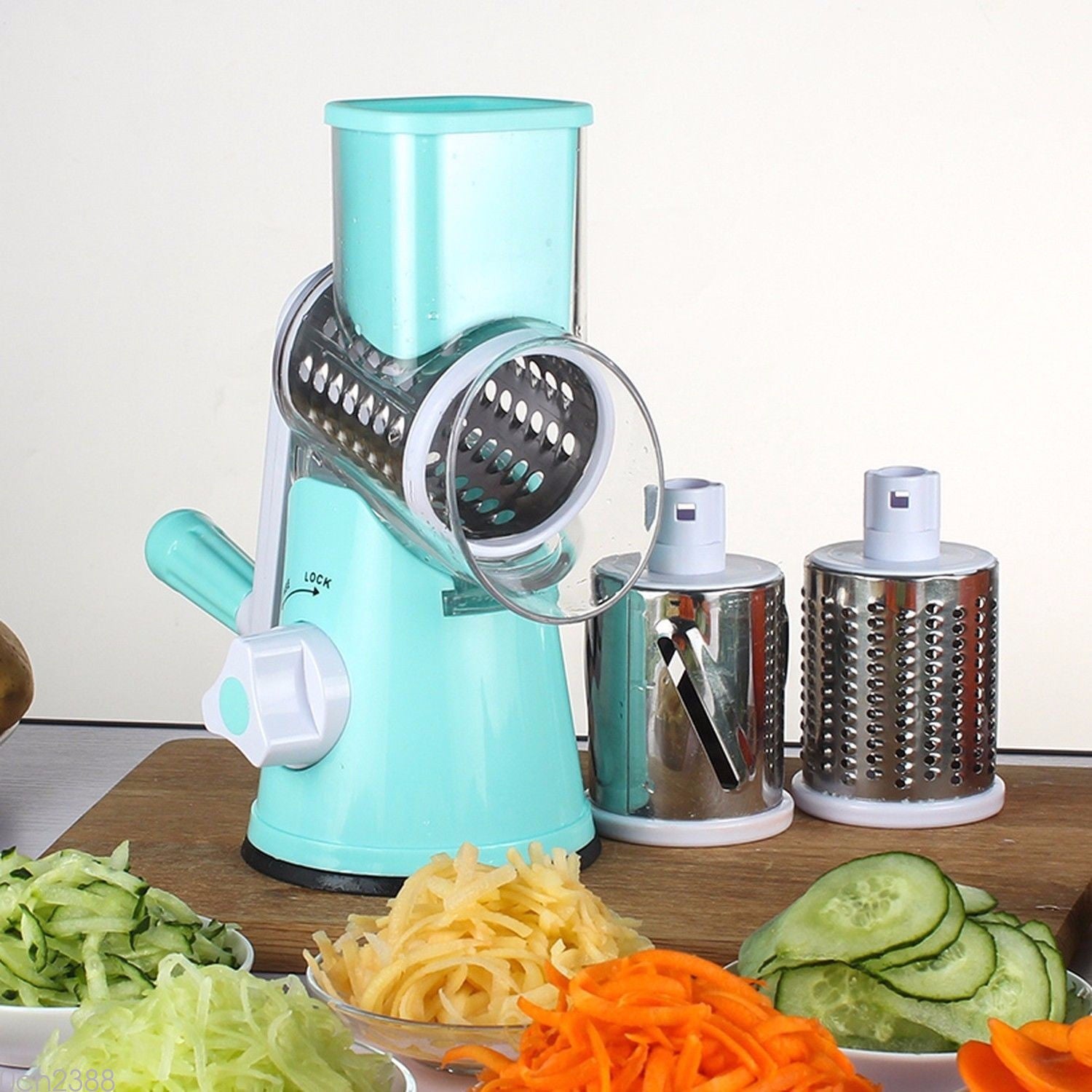 Round Mandoline Slicer - Grater & Julienne Cutter - Home2luxury 