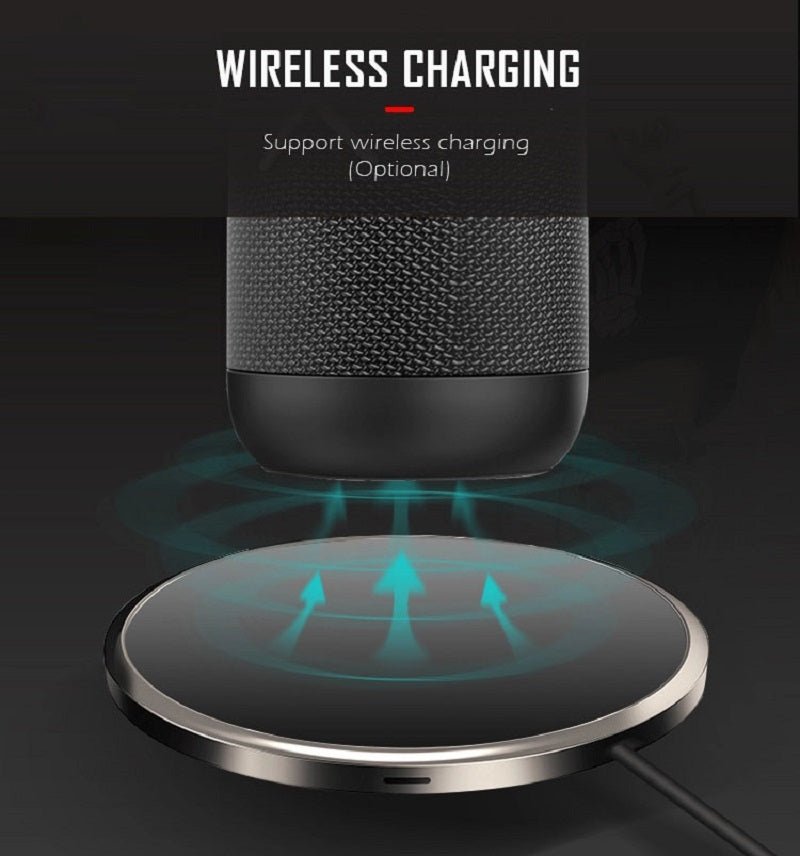 Wireless charging bluetooth speaker - Home2luxury 