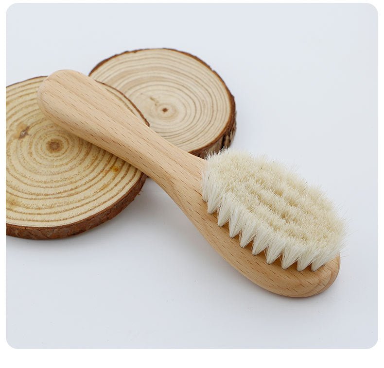 Baby Shower Wool Brush Set - Scrubber & Comb - Home2luxury 