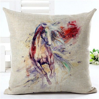 Horse pattern pillow pillowcase - Home2luxury 