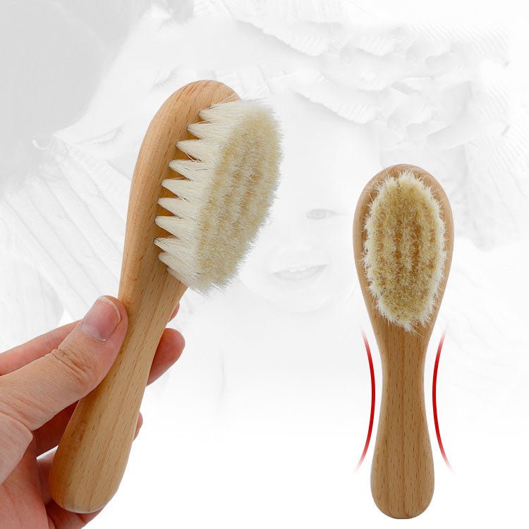 Baby Shower Wool Brush Set - Scrubber & Comb - Home2luxury 