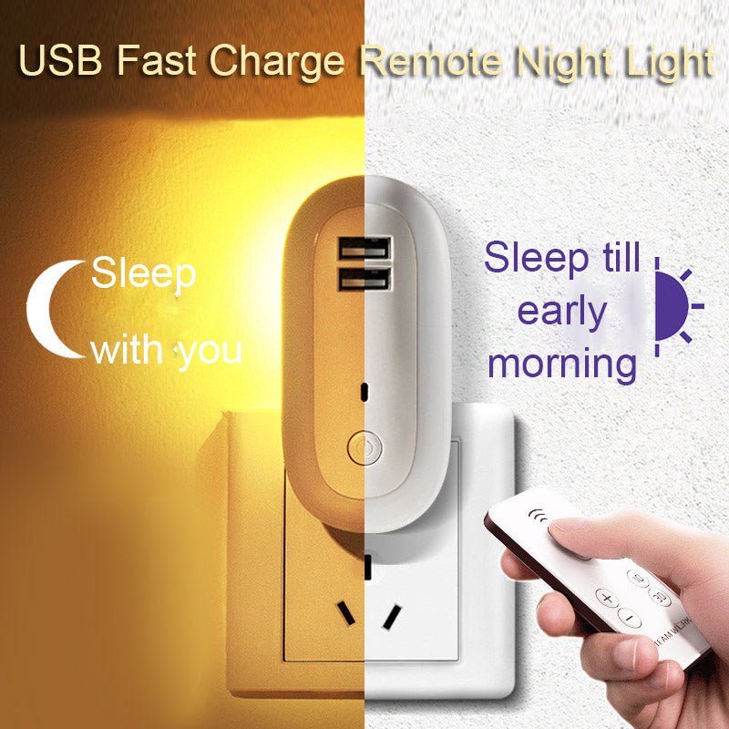 USB Wall Lamp with Remote - Dimmable LED - Home2luxury 